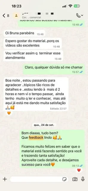 Print de mensagem de cliente